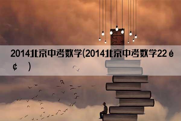 2014北京中考数学(2014北京中考数学22题)